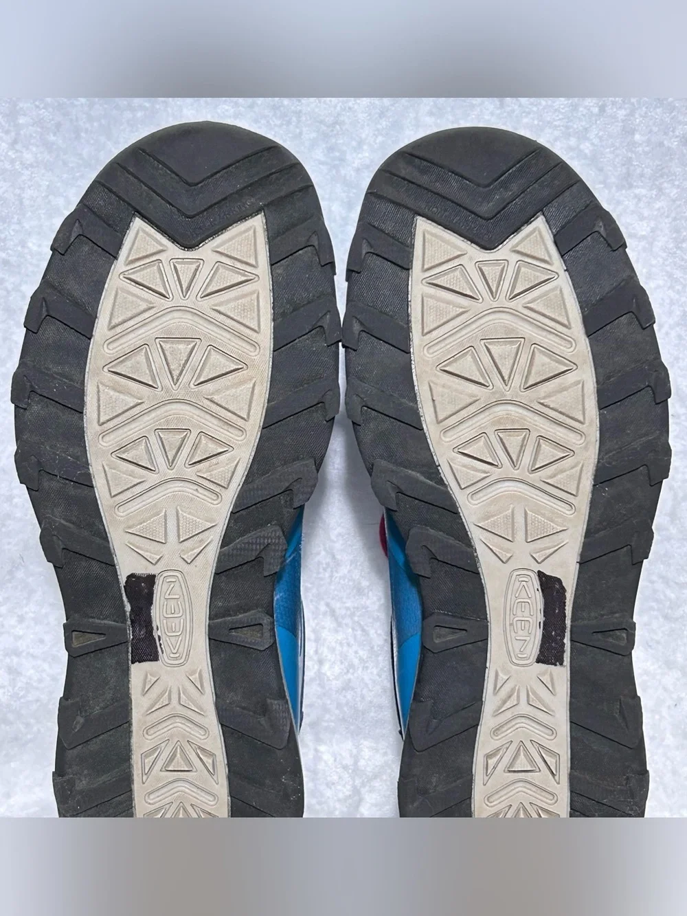 Keen Youth Blue Wanduro Waterproof Bungee Lace Hiking Trail Boots Shoes SZ US 6
